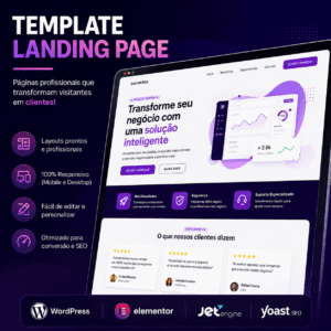 Template landing page