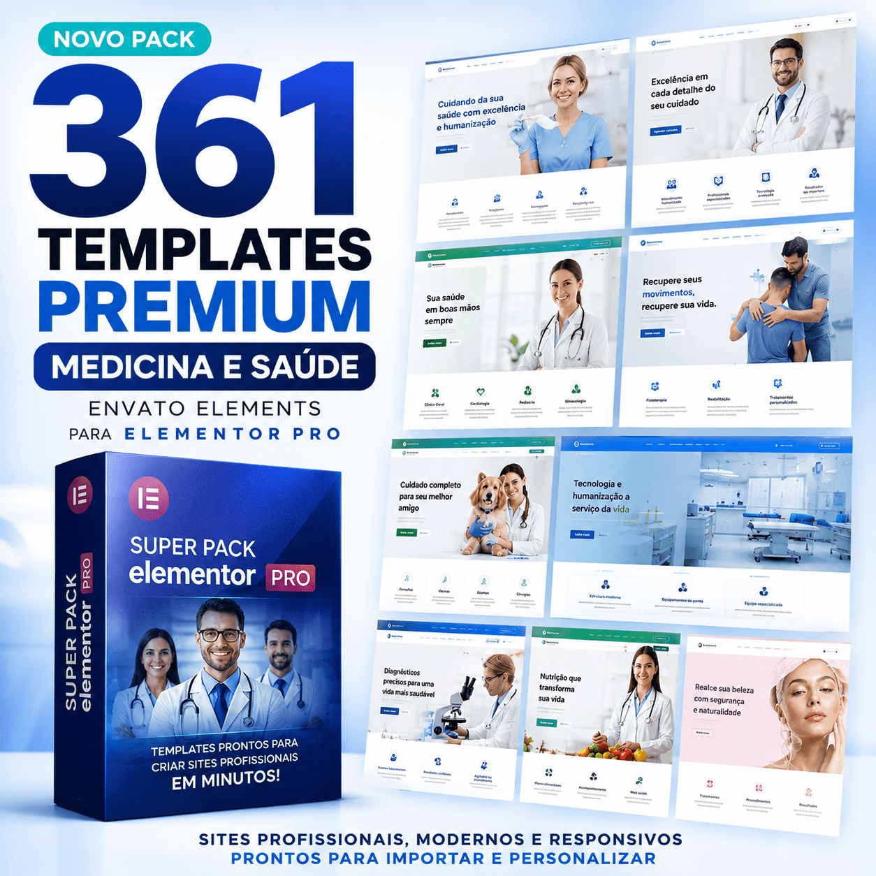 Pack envato 361 templates medicina saúde