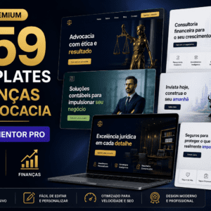 Pack 259 Templates Elementor Pro Finanças e Advocacia?